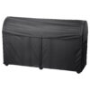 Storage box, outdoor, black, 129x44x79 cm