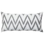Cushion Cover Zigzag Pattern Grey
