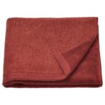 Bath Towel Brown Red