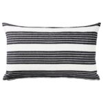 Cushion Cover White Dark Grey