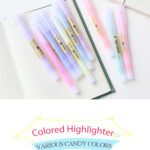 Candy Colored Highlighter Slope Pen Head 5 Colors