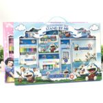 All-in-one Stationary Set Pencil Ruler Eraser Crayon Children Gift