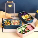 Stainless Steel Thermal Lunch Box Bento Single/Double Layer Food Storage
