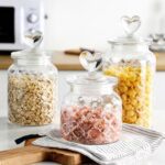 Glass Storage Bottle Container Lattice Clean Home Neat Space