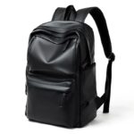 Leather Backpack Simple Style School Bags for Teenage Casual Fashion
