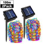 Outdoor Solar String Lights Waterproof Garden Fairy Lights With 8 Lighting Modes