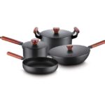 Kitchenware Cookware Cast Iron Pot Pan With Lid Set