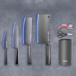 Chef Kitchen Knife Combination Set Stainless Steel Antibacterial Long Durable Blade Bone Chopping