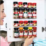 Wall Mounted Spice Jar Rack