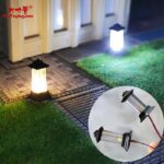 Ho Scale Lawn Model Lamp Led Street Lights for Park Grassland Scenery Lamppost Diorama 2pcs