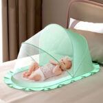 Foldable summer net for infant baby kids 0-5 y breathable no mosquito